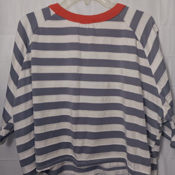 BUCKETLIST OVERSIZED STRIPED CROPPED TOP - Picture 7 of 10